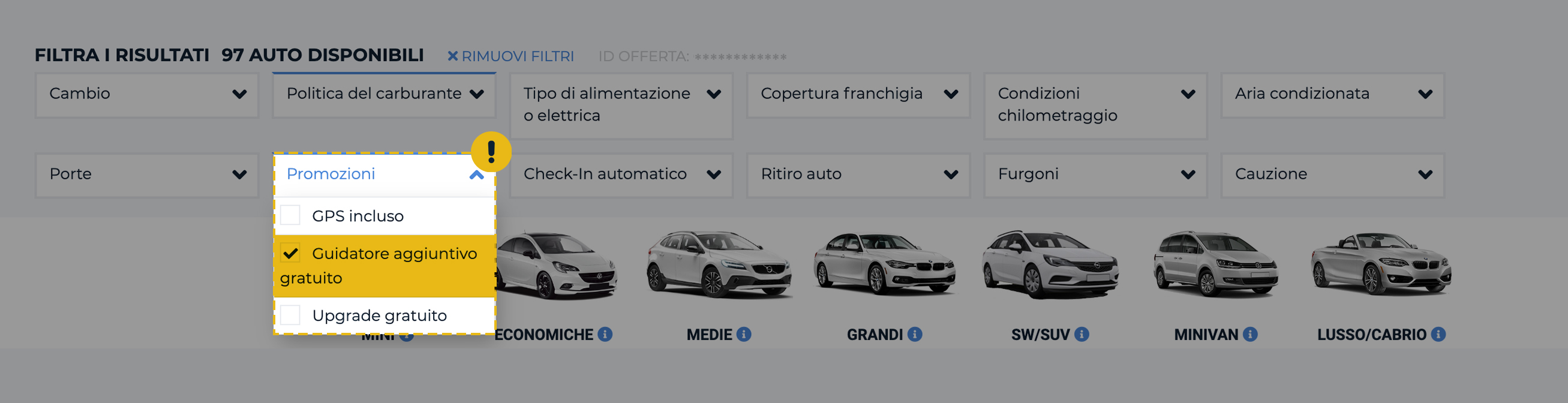 Guidatore aggiuntivo gratuito